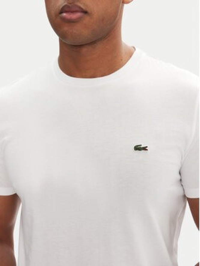 Lacoste T-Shirt TH6709 Biały Regular Fit