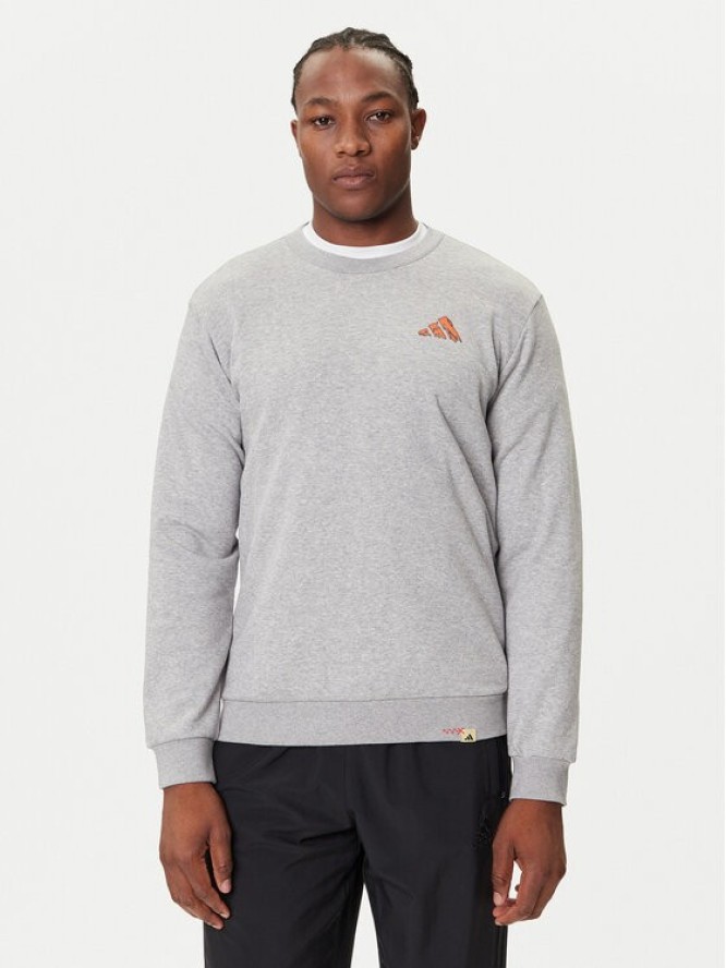 adidas Bluza Doodle Hunt Hike Graphic JM6503 Szary Regular Fit