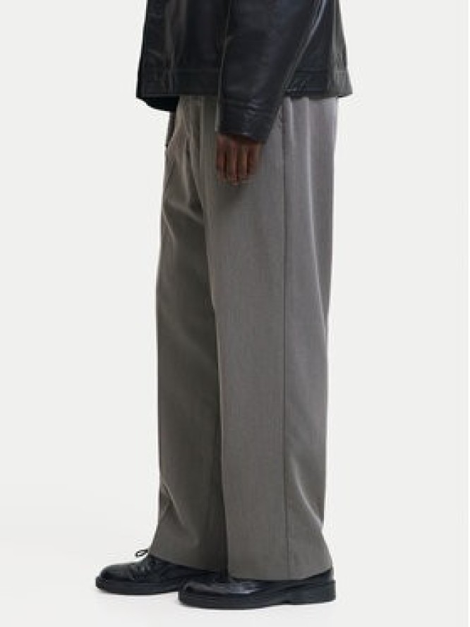 Jack & Jones Chinosy Bill 12293368 Szary Wide Leg