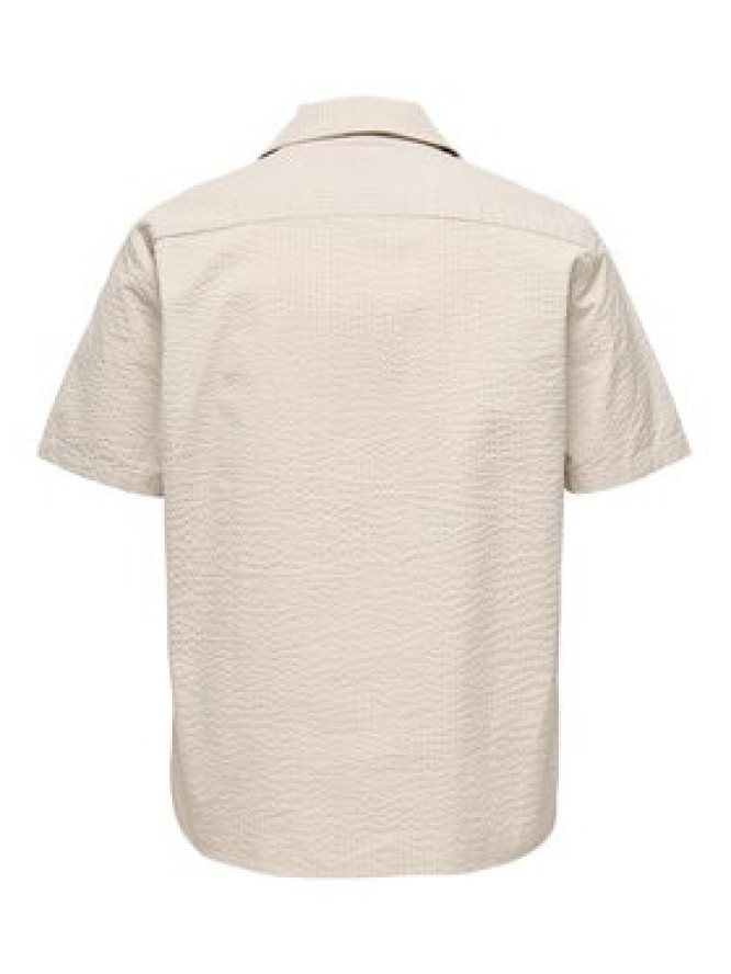 Only & Sons Koszula Eye Resort 22030342 Beżowy Relaxed Fit