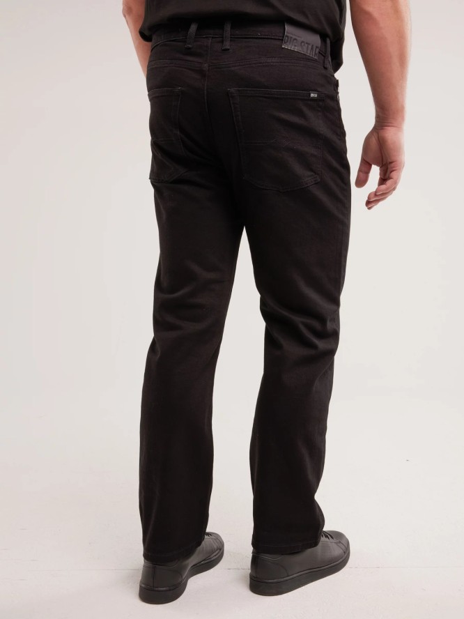 Jeansy męskie z prostą nogawką czarne Colt 901