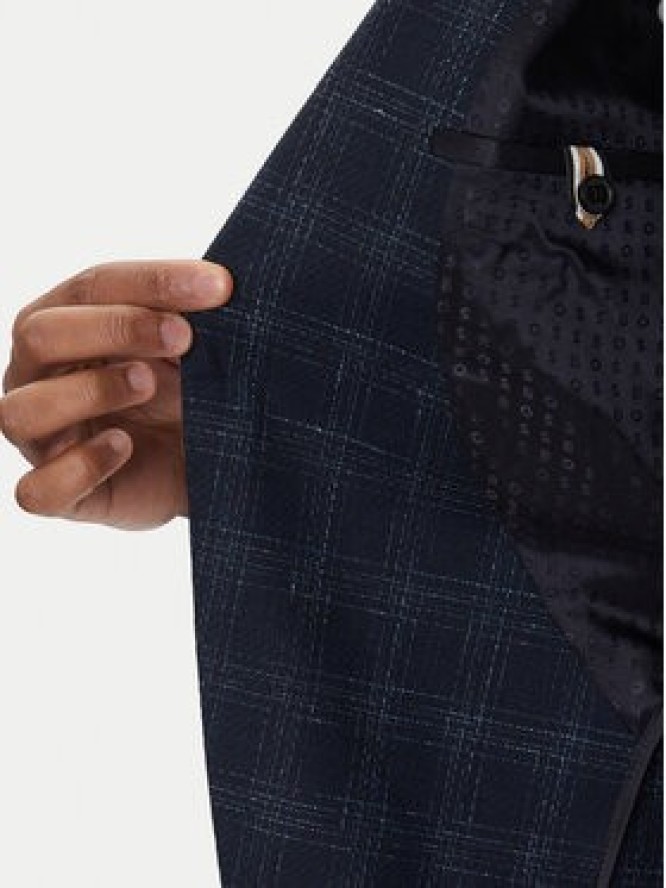 BOSS Marynarka H-Hutson-233 50535057 Granatowy Slim Fit