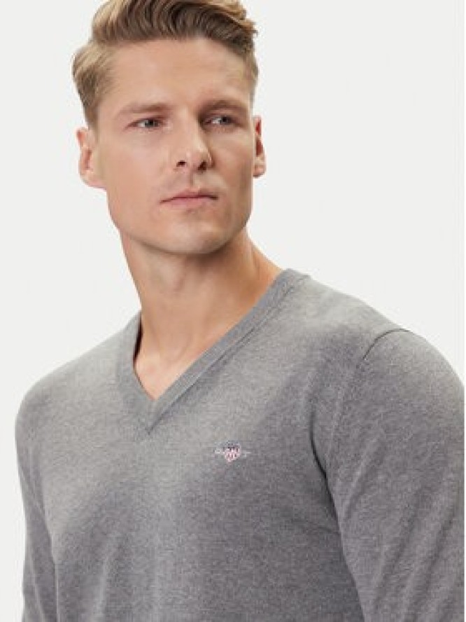 Gant Sweter 8030562 Szary Regular Fit