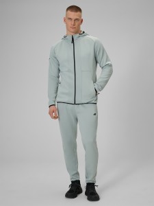 4F Spodnie treningowe szybkoschnące męskie - miętowe XL