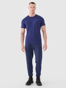 4F Spodnie treningowe szybkoschnące męskie - granatowe L