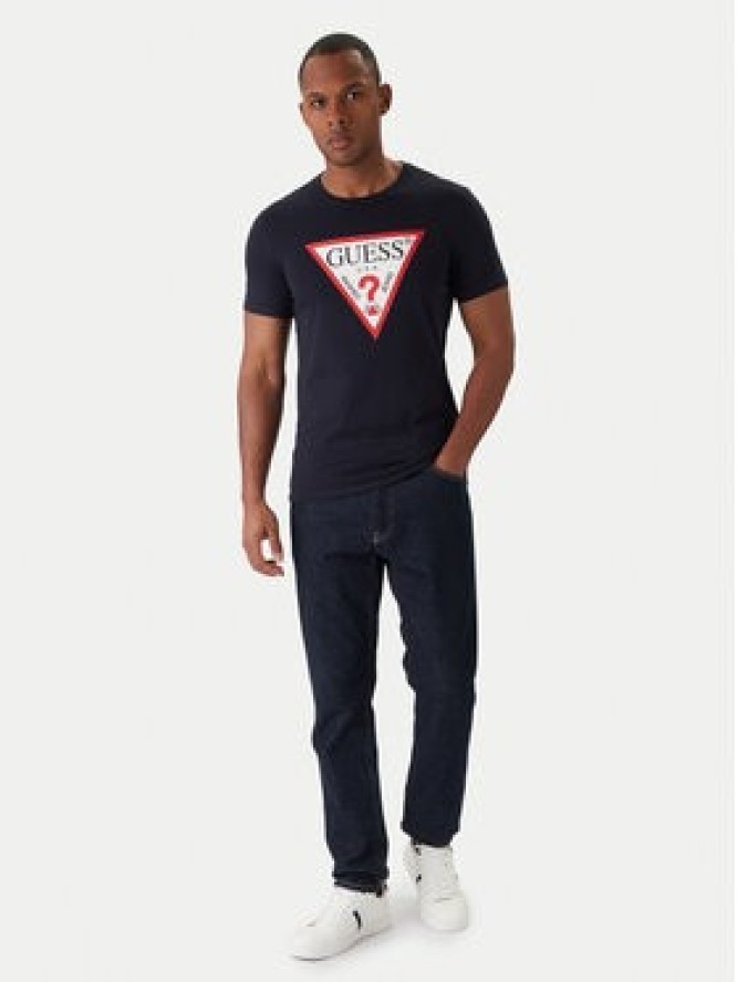 Guess T-Shirt M2YI71 I3Z14 Granatowy Slim Fit
