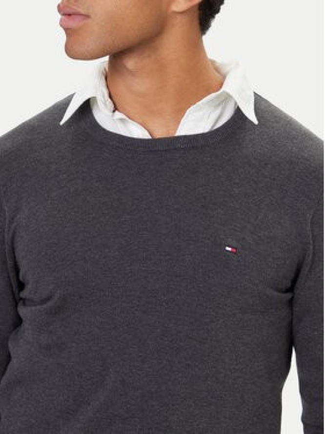 Tommy Hilfiger Sweter Essential Ssnl MW0MW39999 Szary Regular Fit