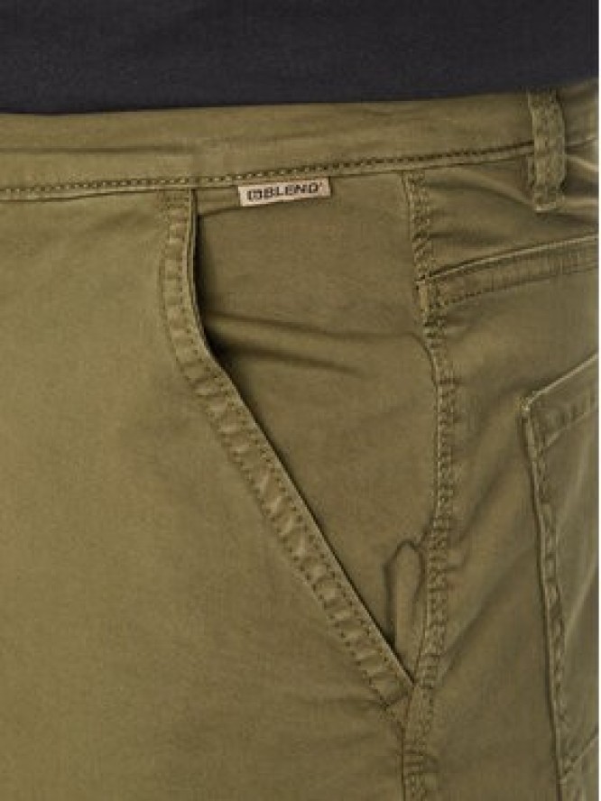 Blend Szorty jeansowe 20718399 Zielony Regular Fit