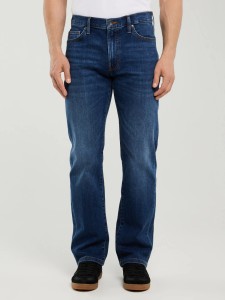 Jeansy męskie z prostą nogawką granatowe Trent 481