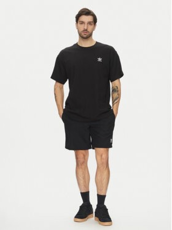 adidas T-Shirt Trefoil Essentials JD0349 Czarny Oversize
