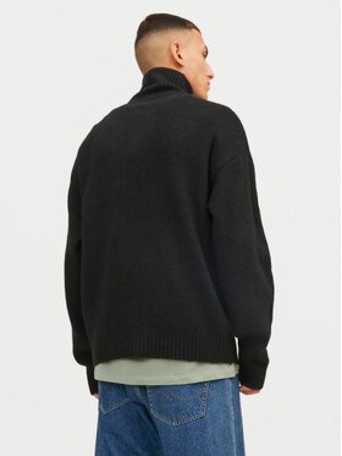 Jack & Jones Sweter Ollie 12241817 Czarny Relaxed Fit