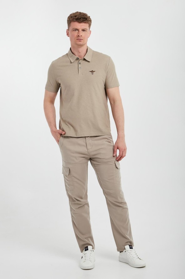 Polo męskie z haftem AERONAUTICA MILITARE
