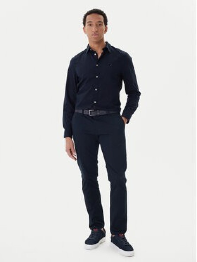 Tommy Hilfiger Koszula MW0MW40460 Granatowy Slim Fit