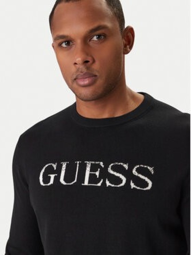 Guess Sweter M6RR19 Z4451 Czarny Regular Fit