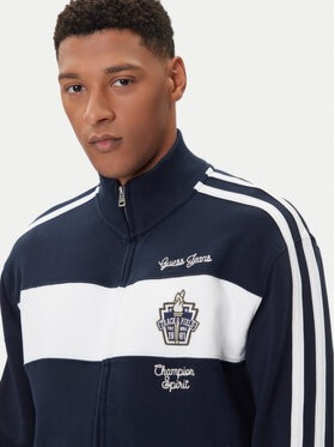 Guess Jeans Bluza M5YQ17 KCPR1 Granatowy Regular Fit