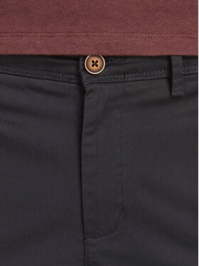 Jack & Jones Chinosy Marco 12150158 Czarny Slim Fit