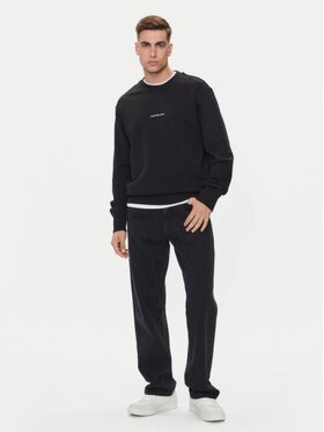 Calvin Klein Jeans Bluza City Grid Map J30J326790 Czarny Regular Fit