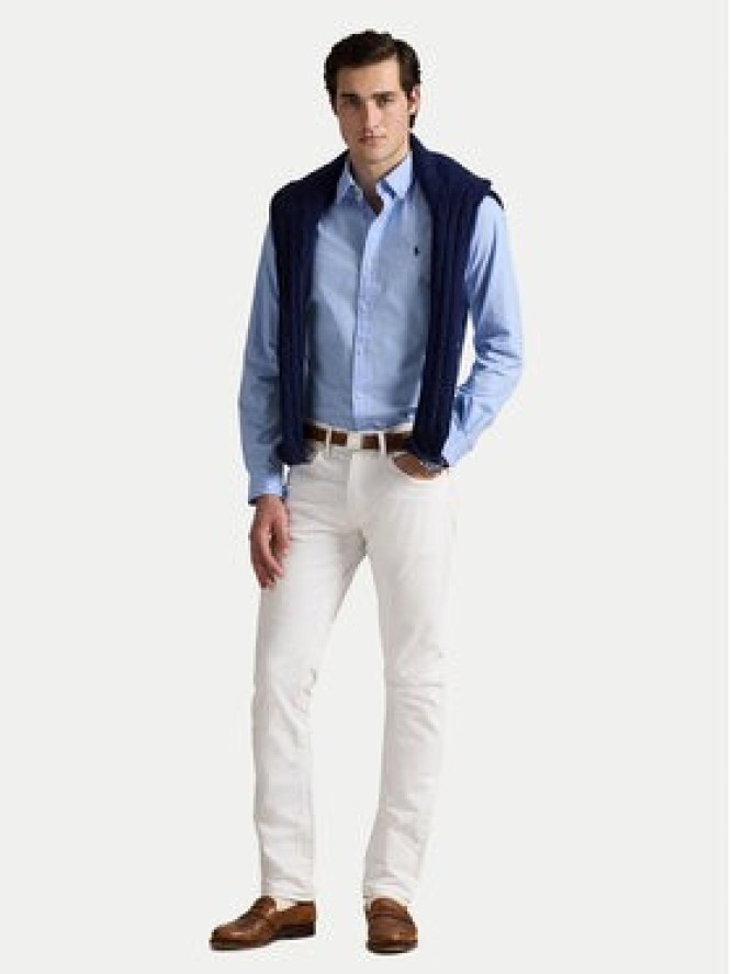 Polo Ralph Lauren Koszula 710929348009 Błękitny Slim Fit