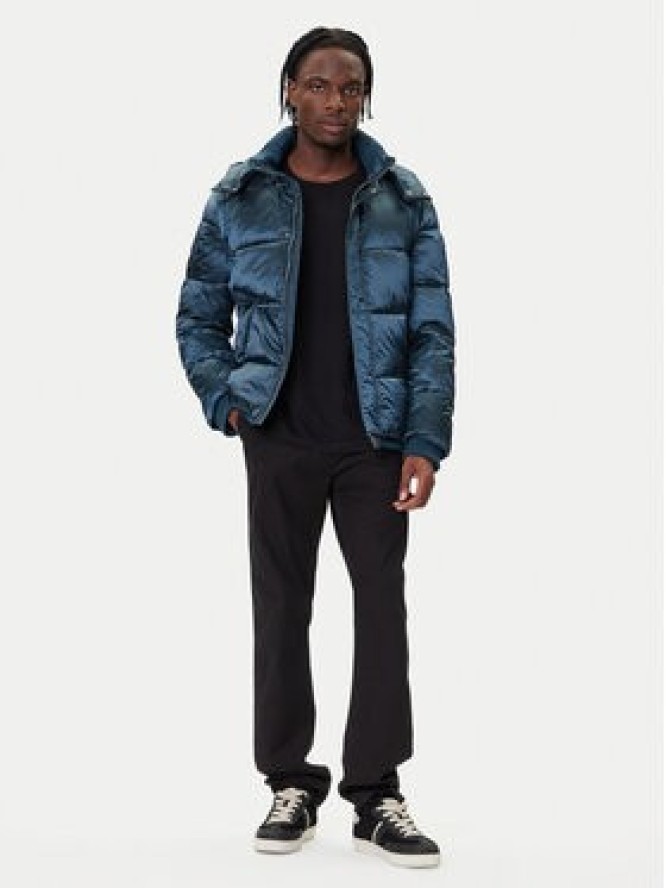 Guess Kurtka zimowa M5BL2L WGZF2 Niebieski Regular Fit