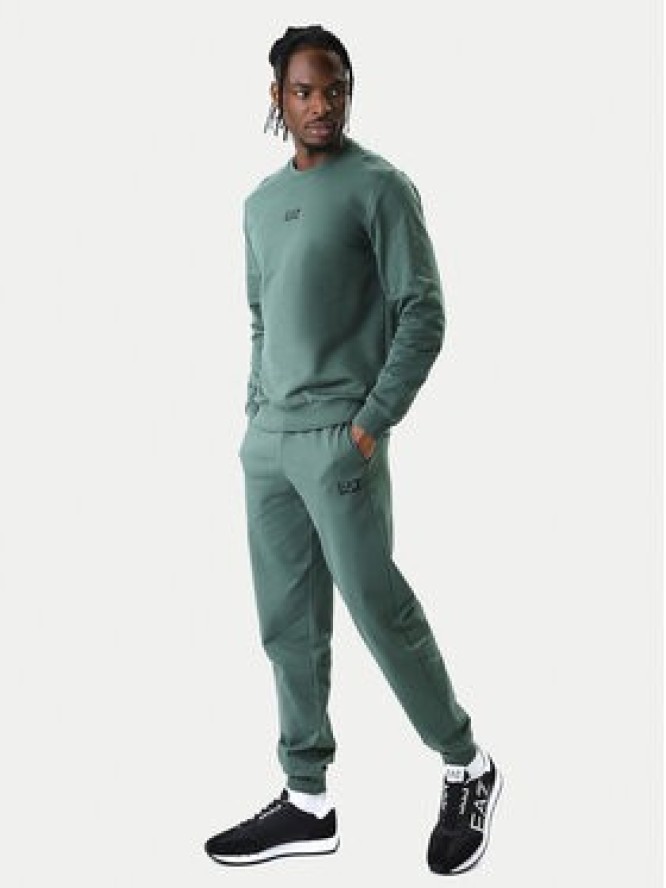EA7 Emporio Armani Spodnie dresowe 8NPP66 PJVRZ U7260 Zielony Regular Fit