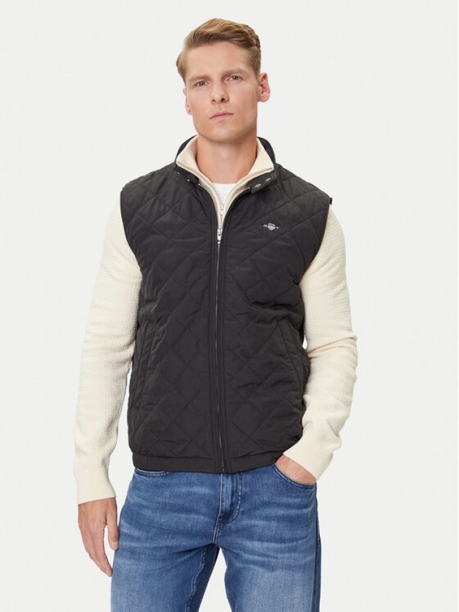 Gant Kamizelka 7006341 Czarny Regular Fit
