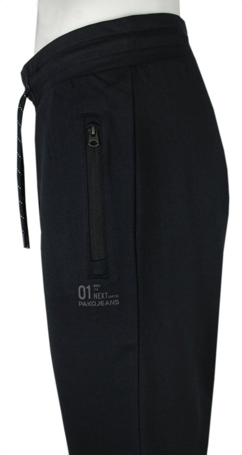 Spodnie Dresowe, Męskie - Pako Jeans - Czarne