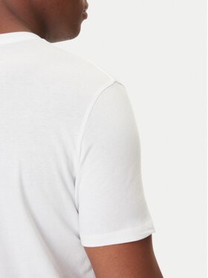 Calvin Klein Jeans T-Shirt Glitched Logo LV04RC858G Biały Regular Fit
