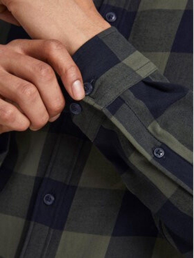 Jack & Jones Koszula 12181602 Zielony Slim Fit