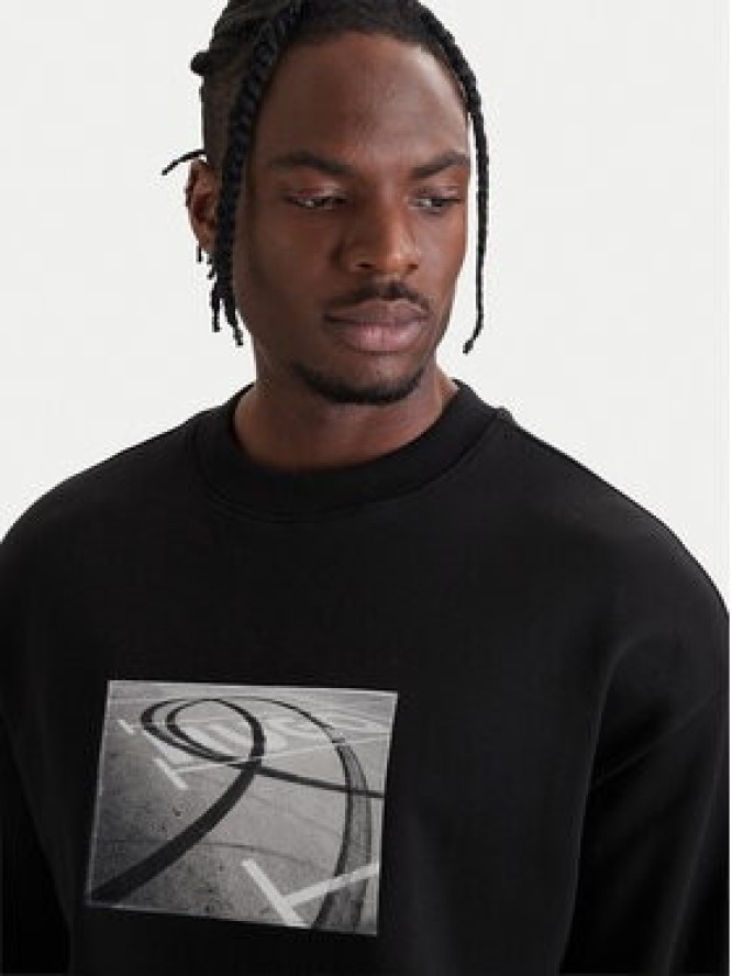 HUGO Bluza Dweel 50558389 Czarny Relaxed Fit
