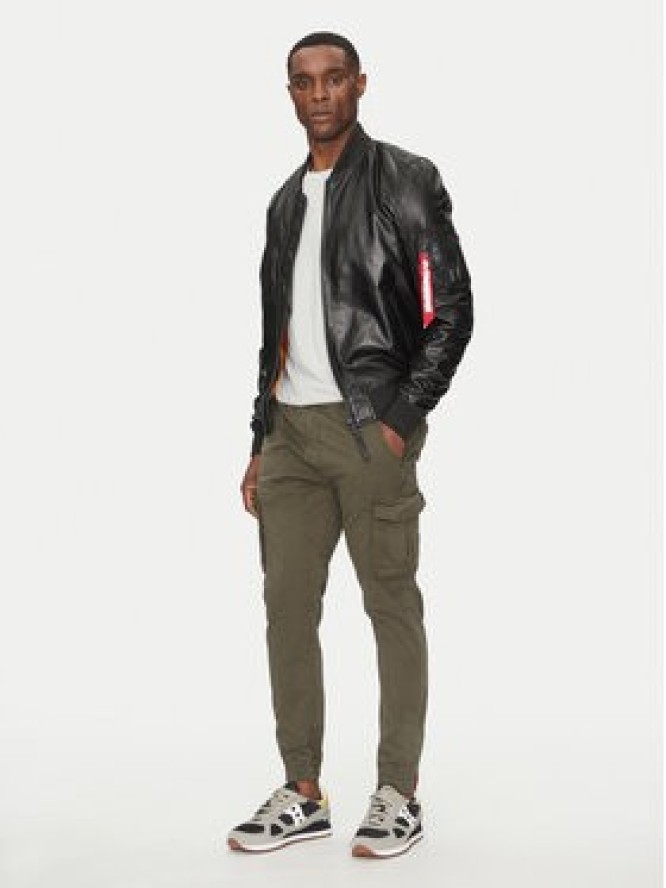 Alpha Industries Joggery Twill 116202 Zielony Regular Fit