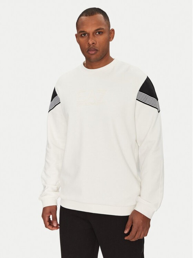 EA7 Emporio Armani Bluza 7M000272 AF12451 U0005 Biały Regular Fit