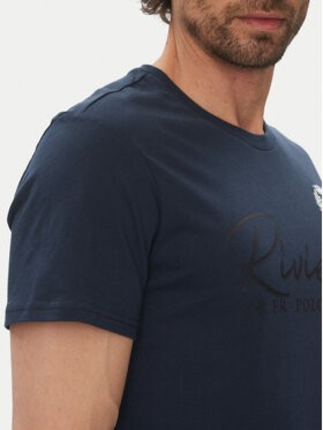 La Martina T-Shirt Algernon MAR300 JS206 Granatowy Regular Fit