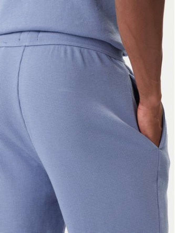 BOSS Spodnie dresowe Waffle 50535878 Błękitny Regular Fit