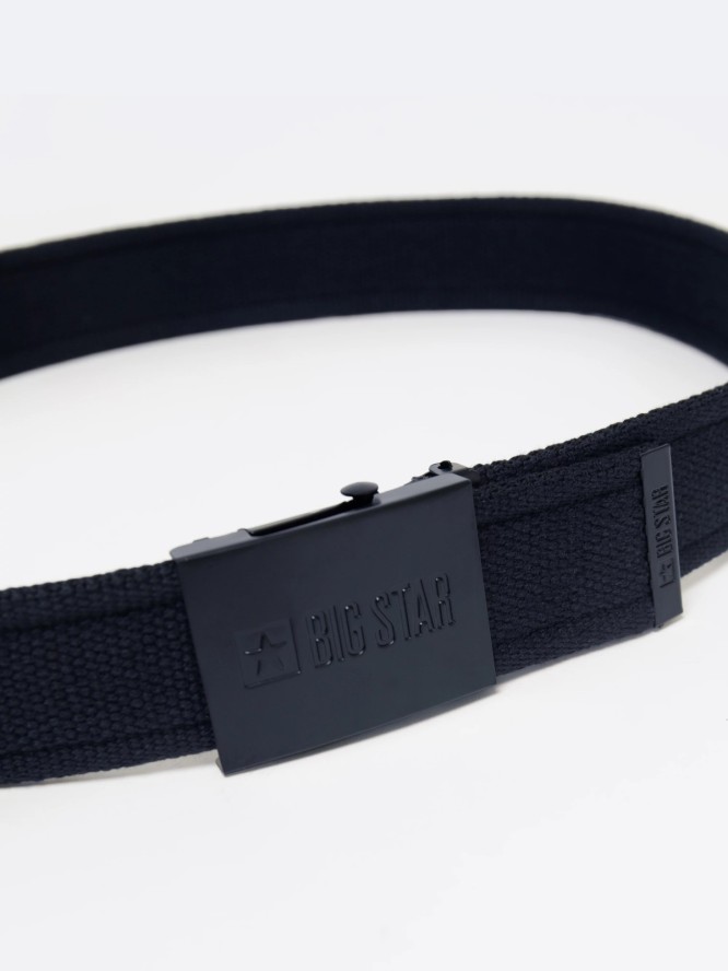 Pasek męski parciany granatowy 2318 404