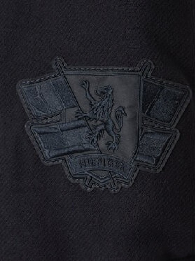 Tommy Hilfiger Kurtka przejściowa Leather Varsity Jacket MW0MW39248 Granatowy Regular Fit