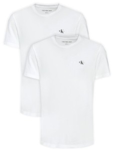 Calvin Klein Jeans Komplet t-shirtów Monologo J30J320199 Biały Regular Fit