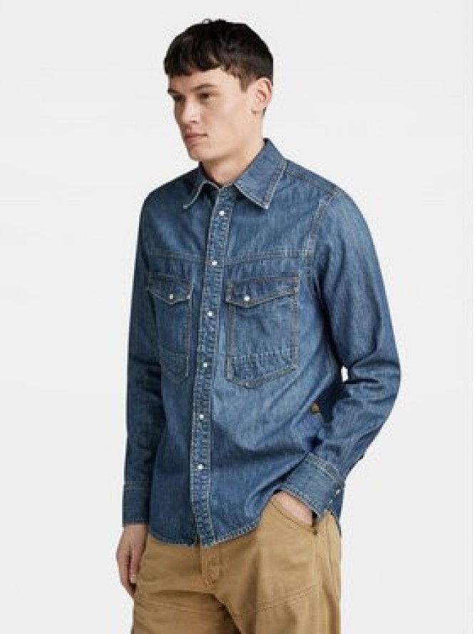 G-Star Raw Koszula jeansowa Dakota D23006-D539 Niebieski Regular Fit
