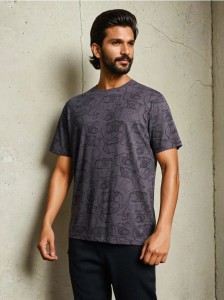 Bawełniana koszulka - fioletowy