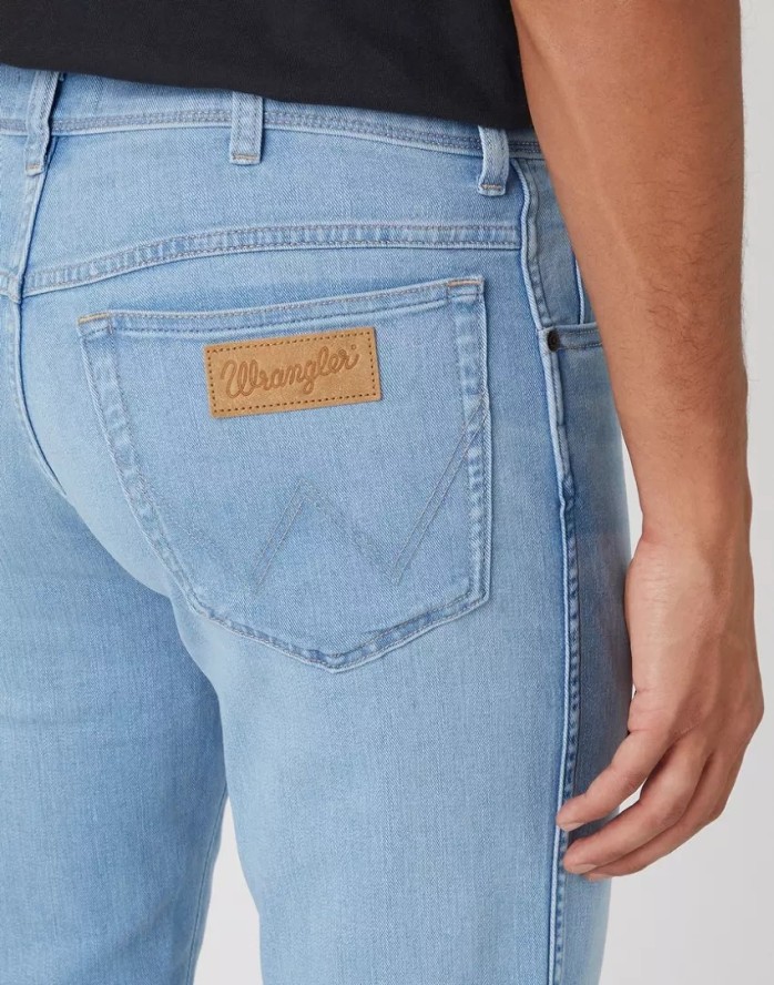 WRANGLER TEXAS SLIM MĘSKIE SPODNIE JEANSOWE JEANSY SPOT LITE W12SXPZ87 112330698
