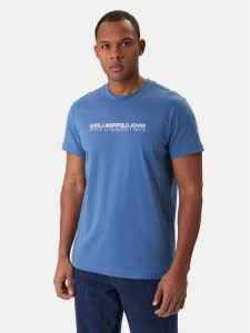 Karl Lagerfeld Jeans T-Shirt B1M17063 Niebieski Regular Fit