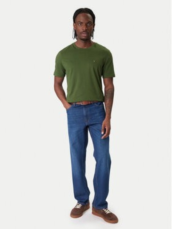 Tommy Hilfiger T-Shirt Ess Seasonal MW0MW39995 Zielony Regular Fit