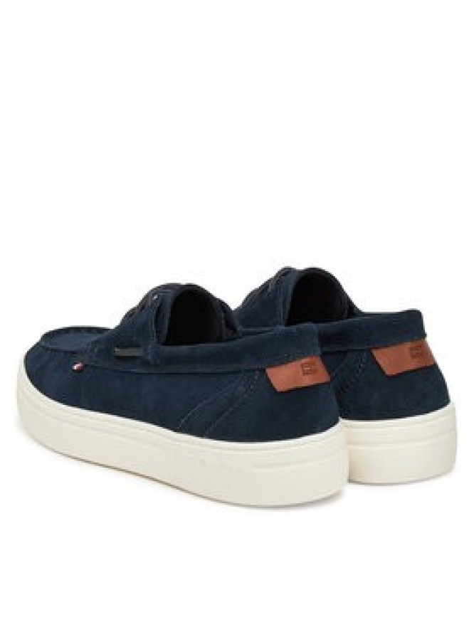 Tommy Hilfiger Półbuty Modern Light Hybrid Suede Boat S FM0FM05352 Granatowy