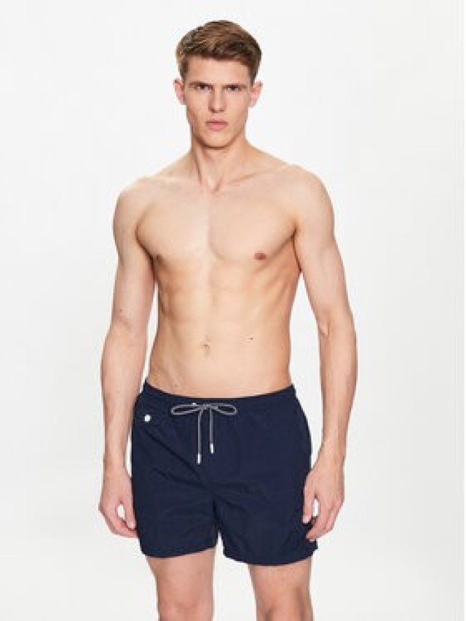 Brave Soul Szorty kąpielowe MSRT-PIER Granatowy Regular Fit