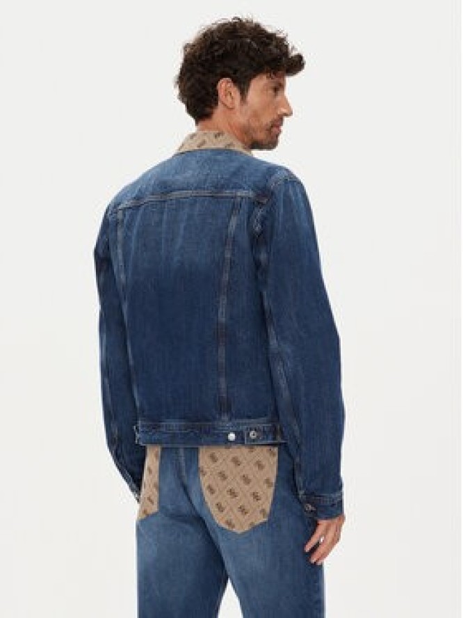 Guess Kurtka jeansowa M5YXN1 D5KT3 Granatowy Regular Fit