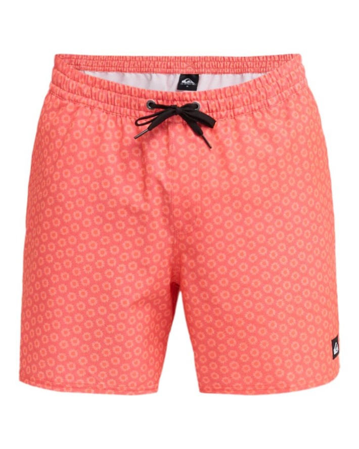 Szorty kąpielowe dla Mężczyzn STRETCH PRINTED VOLLEY 16" Różowy
