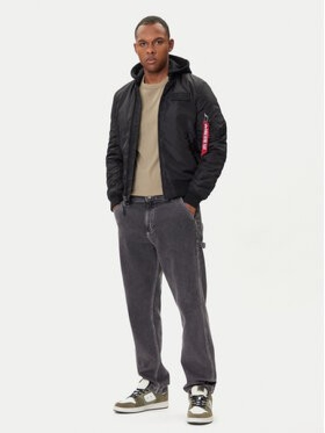 Alpha Industries Kurtka bomber MA-1 TT Hood Two Tone 258100 Czarny Regular Fit