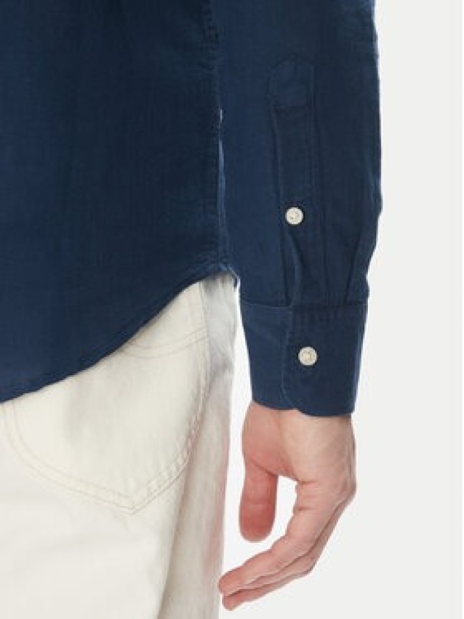 Lee Koszula Patch 112364107 Niebieski Regular Fit