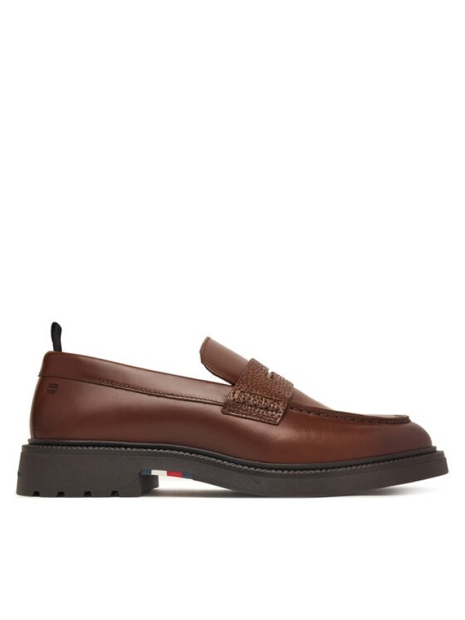 Tommy Hilfiger Loafersy Corporate Casual FM0FM05968 Brązowy