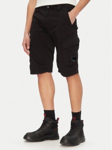 C.P. Company Szorty materiałowe 18CMBE116A005694G Czarny Regular Fit