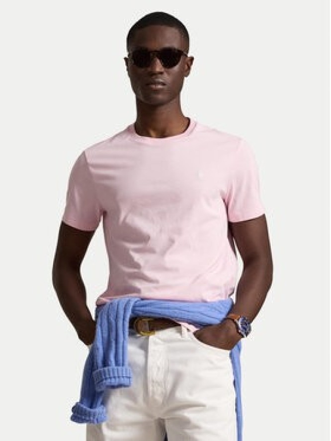 Polo Ralph Lauren T-Shirt 710671438530 Różowy jasny Regular Fit